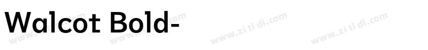Walcot Bold字体转换
